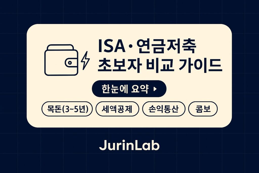 ISA vs 연금 저축 2025 비교 - 세액공제•과세이연•절세•투자전략